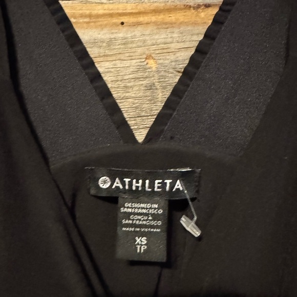 Athleta Women’s Xs Black Savannah Strap Mini Dress Performance Lightweight- NWOT - Picture 8 of 8